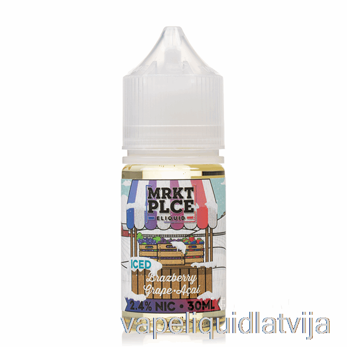 Ledus Brazberry Vīnogu Acai - Mrkt Sāļi - 30 Ml 24 Mg Vape šķidrums